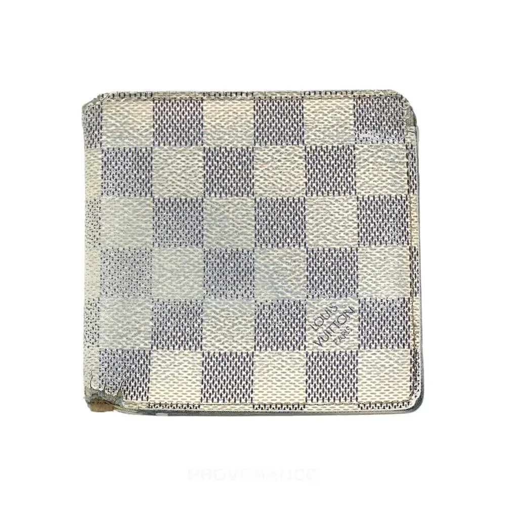 🔴 Louis Vuitton Marco Wallet - Damier Azur